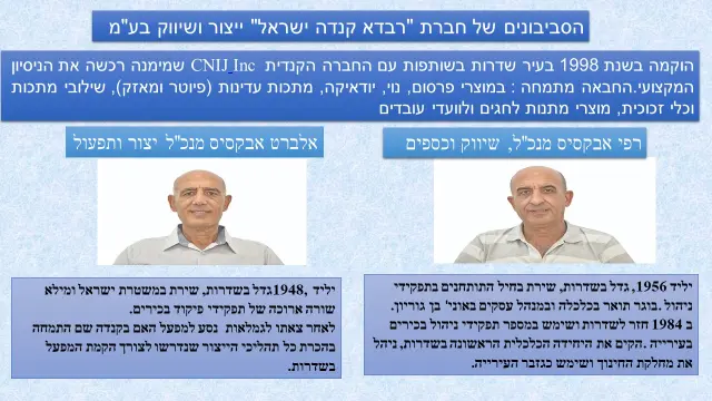 רבדא קנדה ישראל רפי ואלברט אבקסיס - 1
