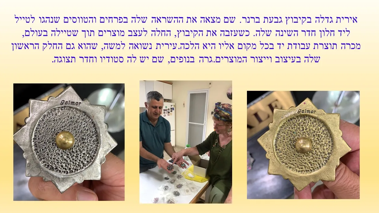 סביבון מתכת של עירית גלמור