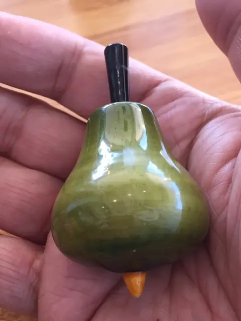 Londji Pear Wooden Spinning Top