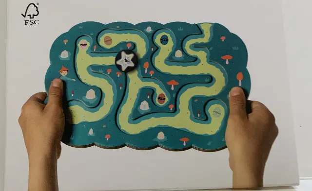 סביבון משחק מבוך של הנמר המעופף מדנמרק