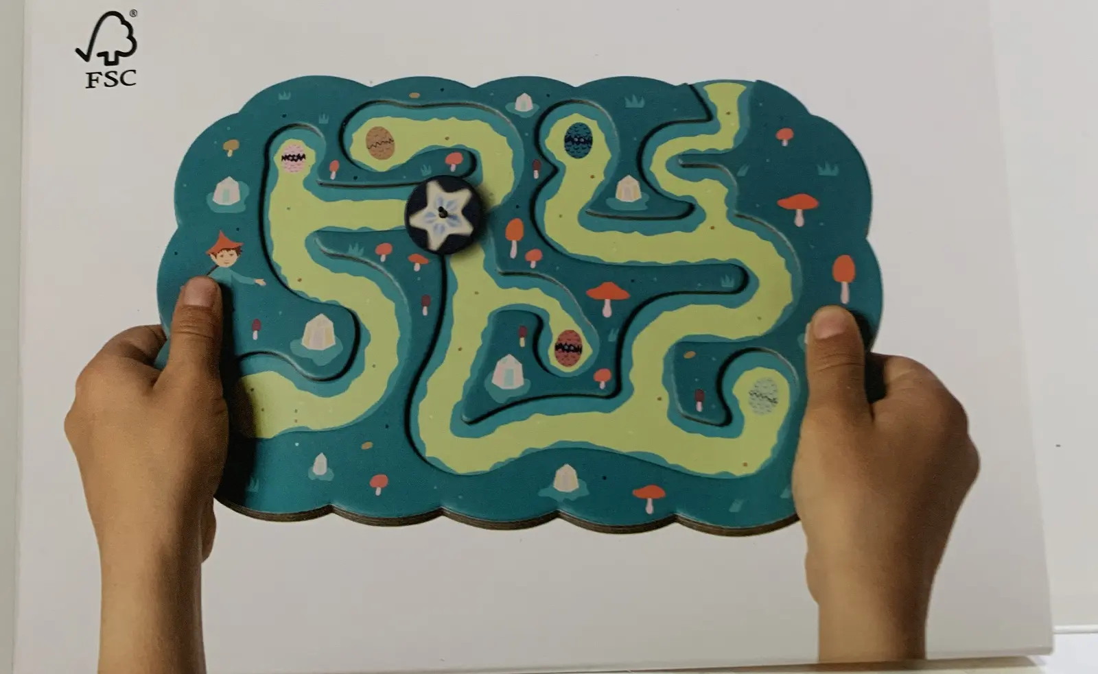 סביבון משחק מבוך של הנמר המעופף מדנמרק