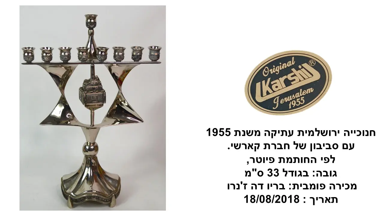 KARSHI Hanukkiyah Spinning Top