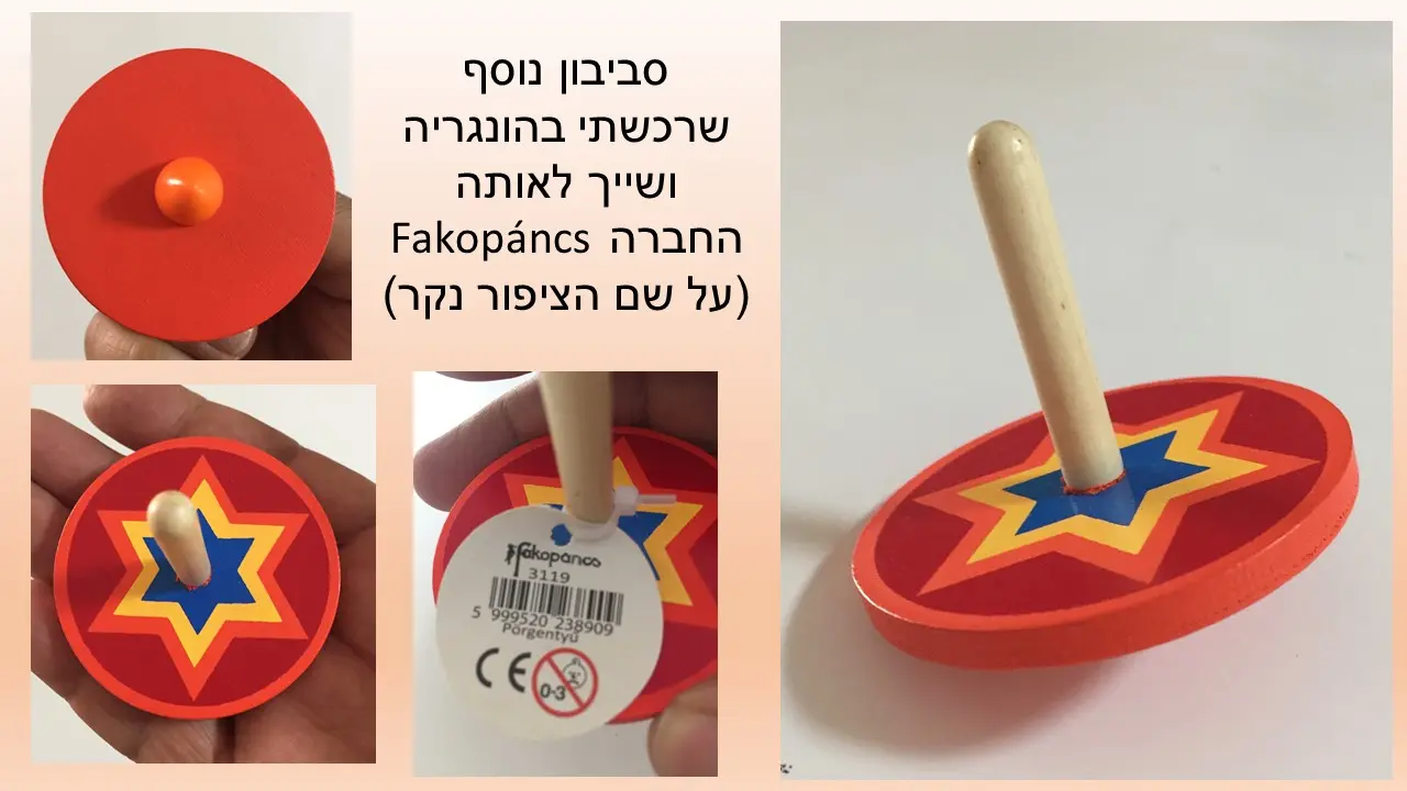 סביבון מגן דויד מהשוק המקורה הונגריהט בבודפשט,  הונגריה