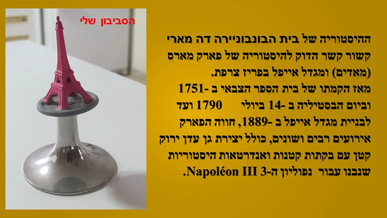 סביבון מגדל אייפל  פריז צרפת