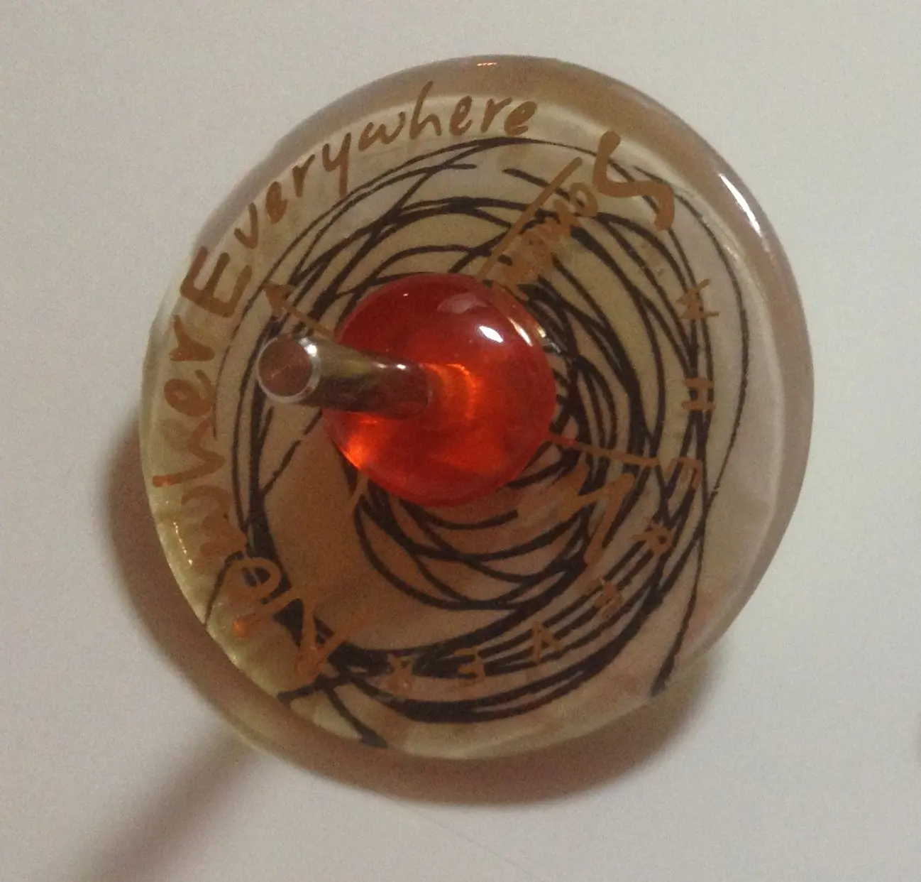 סביבון של אורנה ללו עגול כתום