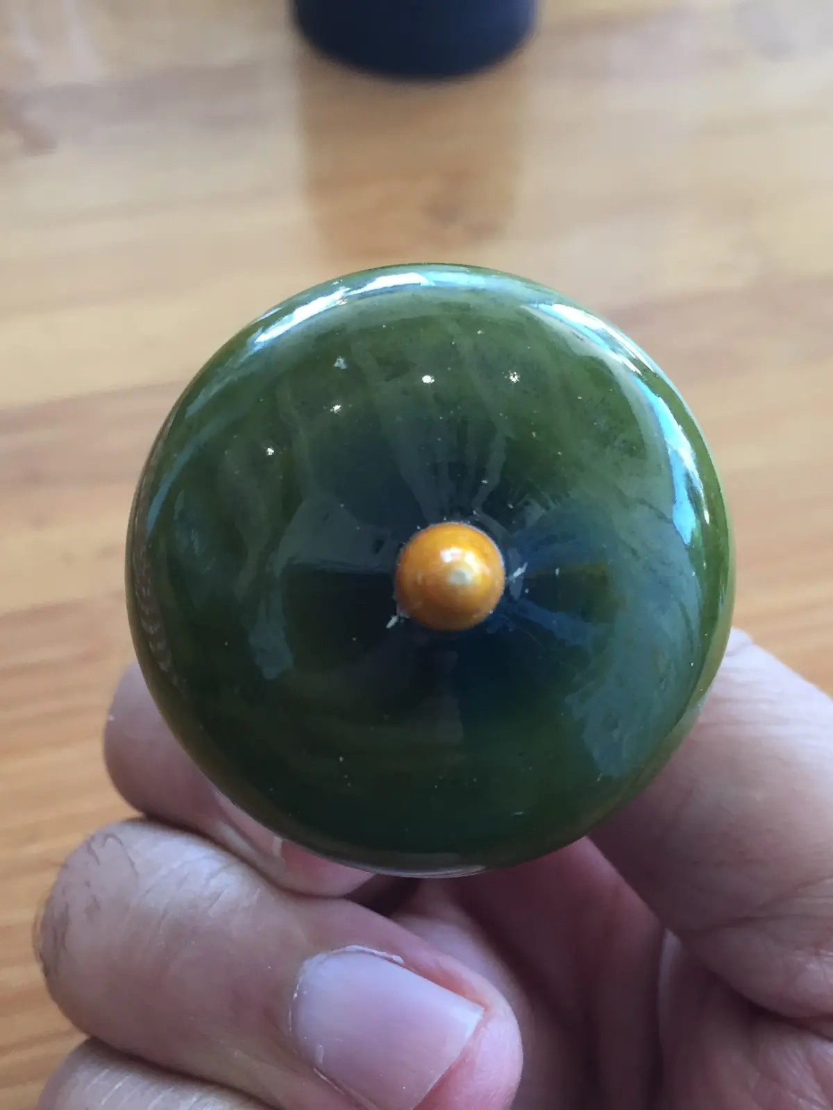 Londji Pear Wooden Spinning Top