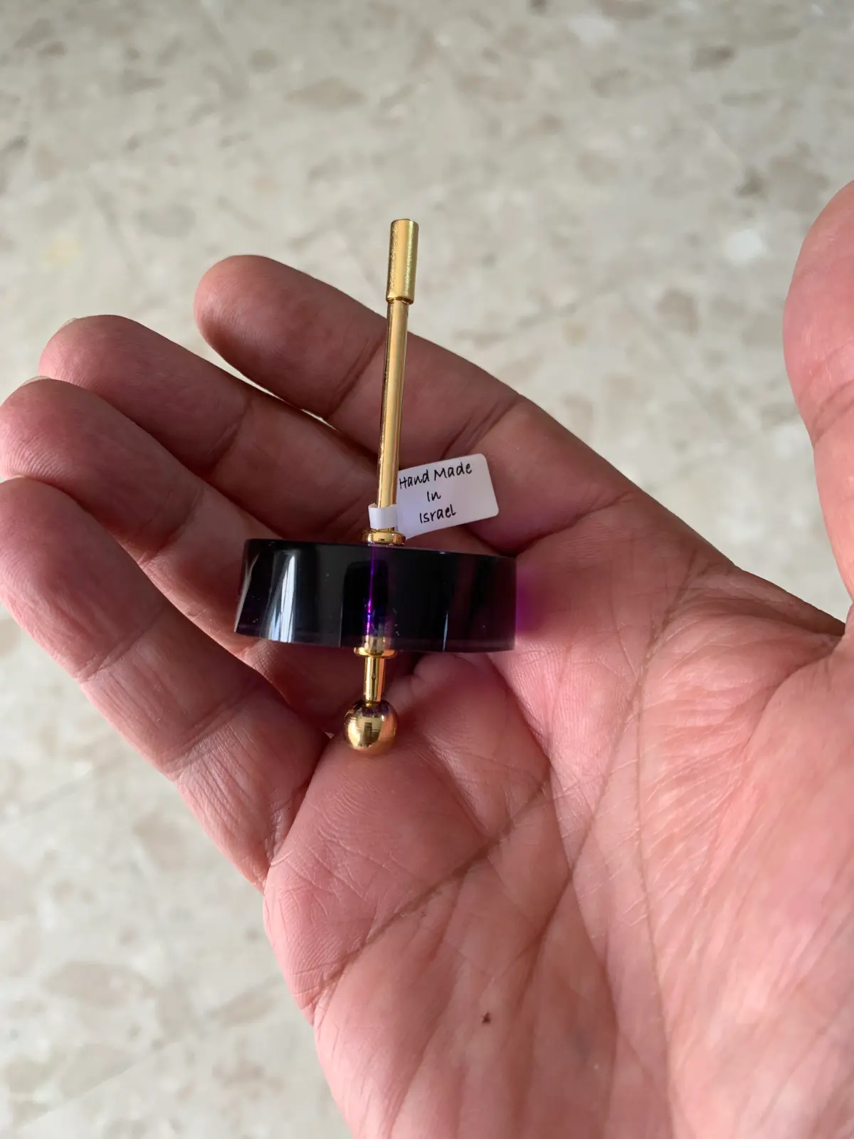Graziella Epoxy Metal Spinning Top