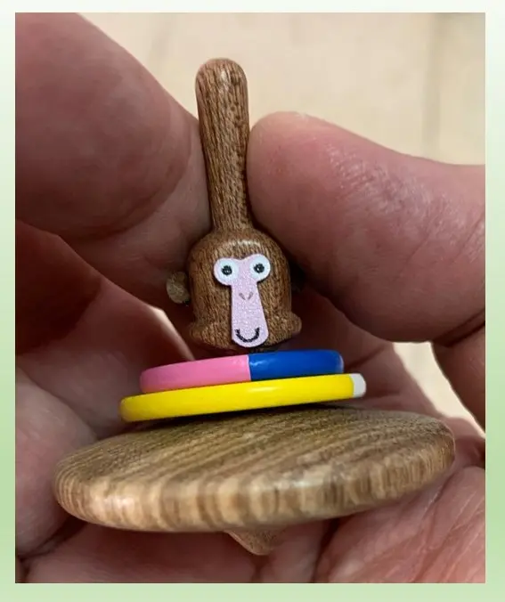 Wooderful Life Taiwan Monkey Spinning Top