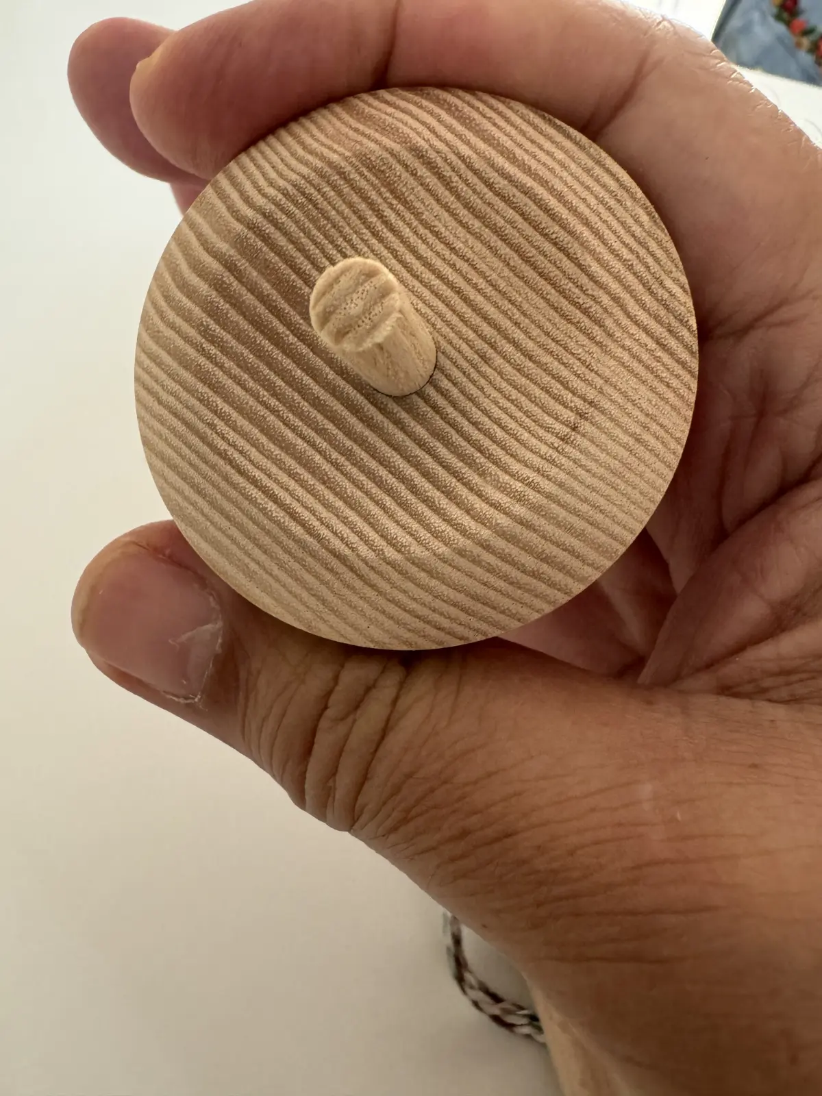 סביבון היברידי שניתן לסובבו עם האצבעות או על יד שוט